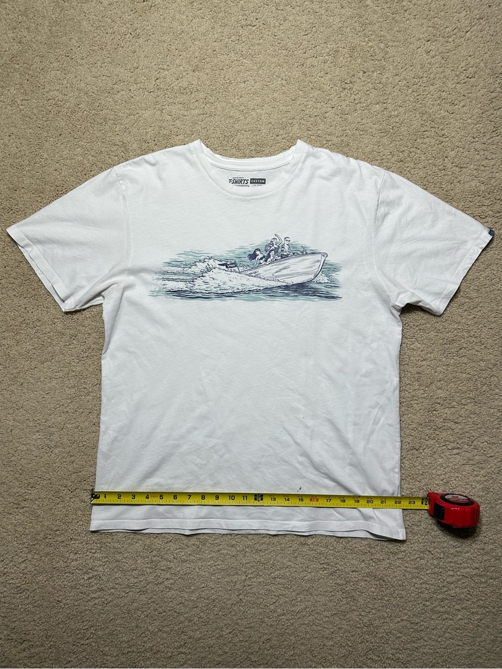Vans Original White T-shirt Men Size XL - Picture 3 of 9